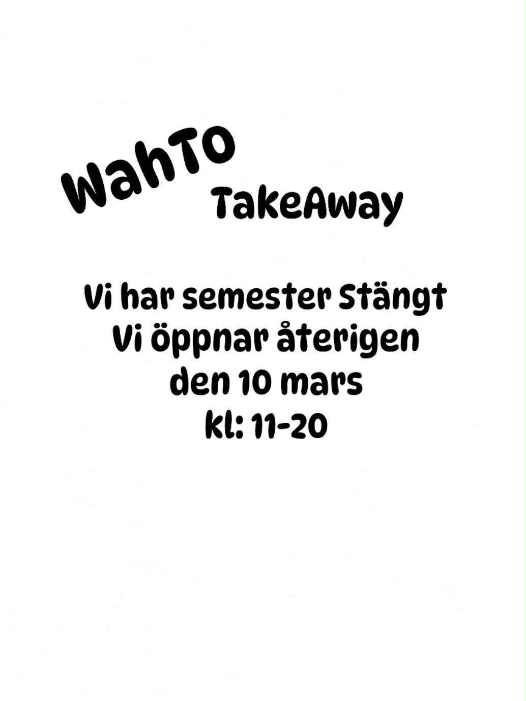 Semester stängt